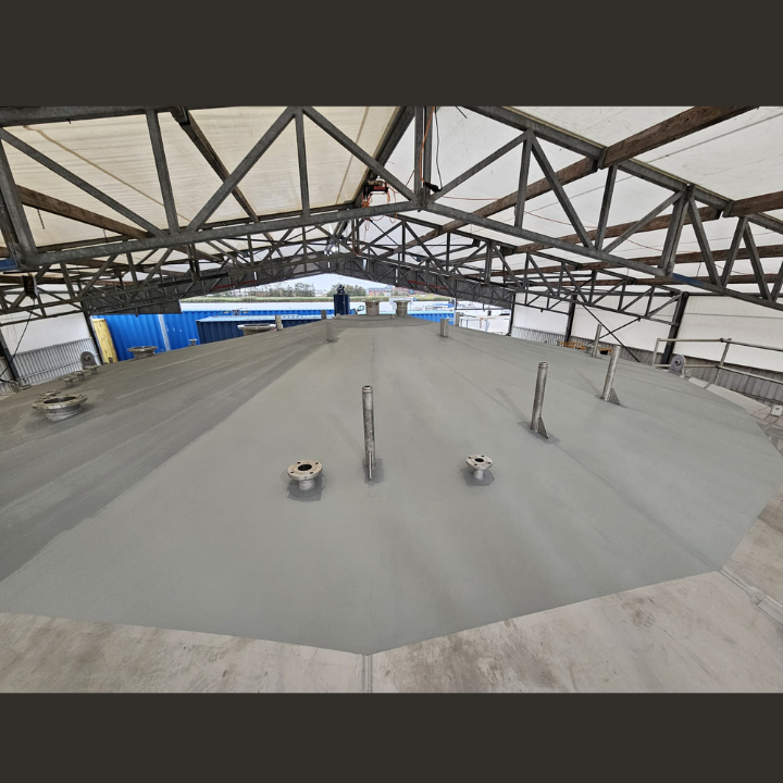 volledig silodak in de antislip coating
