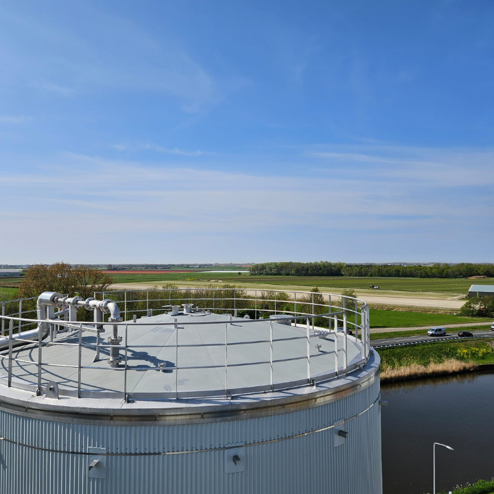 volledig silodak in de antislip coating
